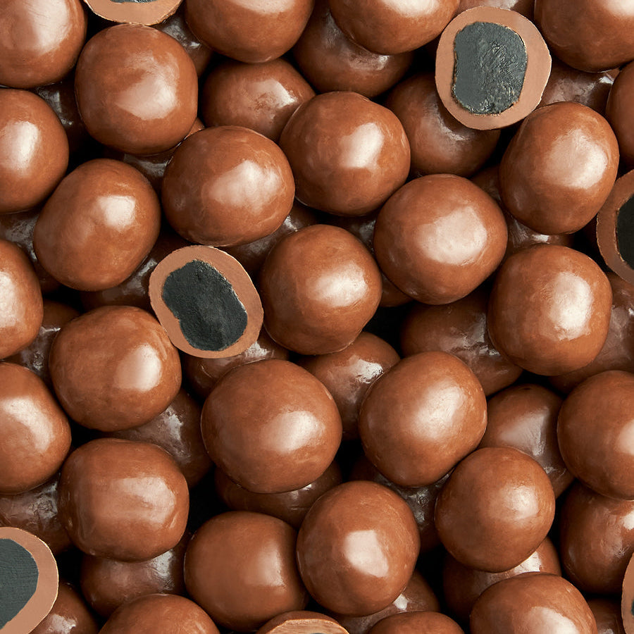Chokoladeovertrukne Lakridskarameller i løs vægt