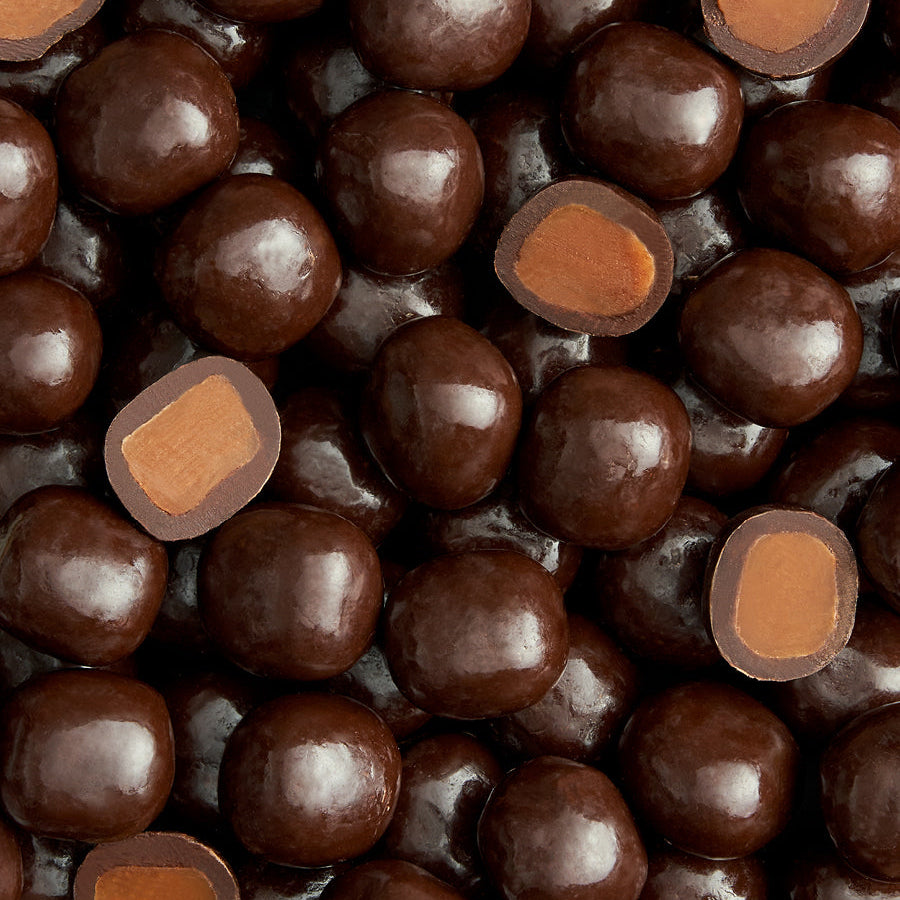 Chokoladeovertrukne Saltkaramel Kugler i løs vægt